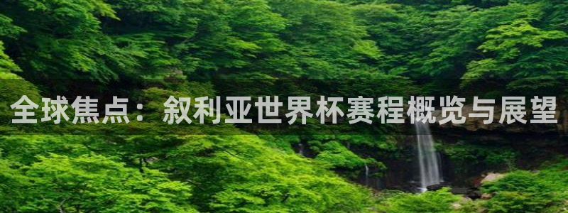 世界杯第一场比赛：全球焦点：叙利亚世界杯赛程概览与展望